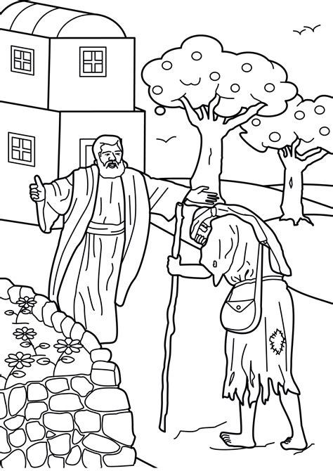 Prodigal Son Coloring Page Printable